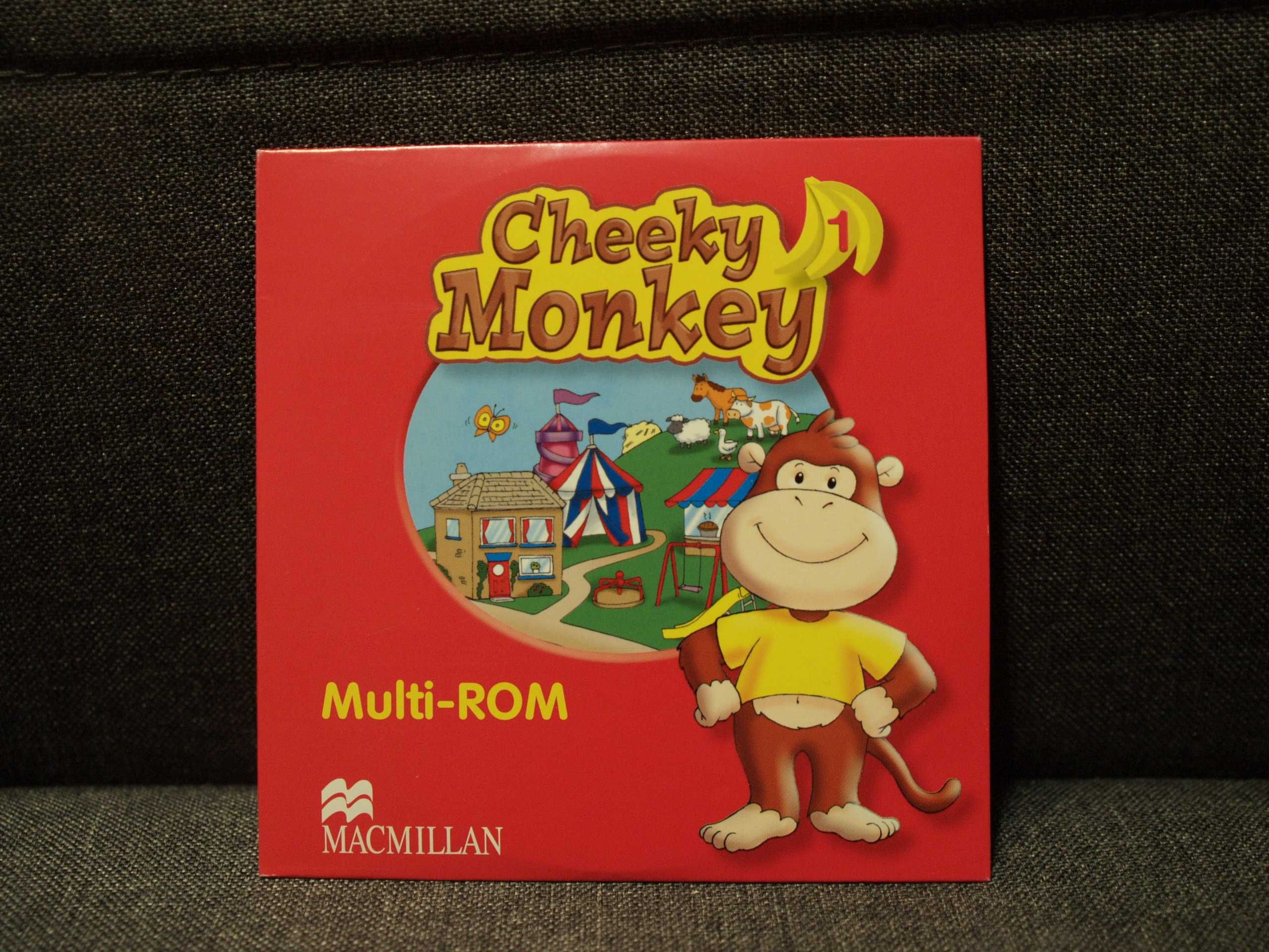 Cheeky monkey 1, podręcznik, multi-Rom, naklejki, wycinanki, Macmillan