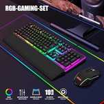 Przewodowa Klawiatura + Mysz Redthunder K10 Gaming QWERTZ