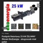 Podajnik retortowy żeliwny 25KW