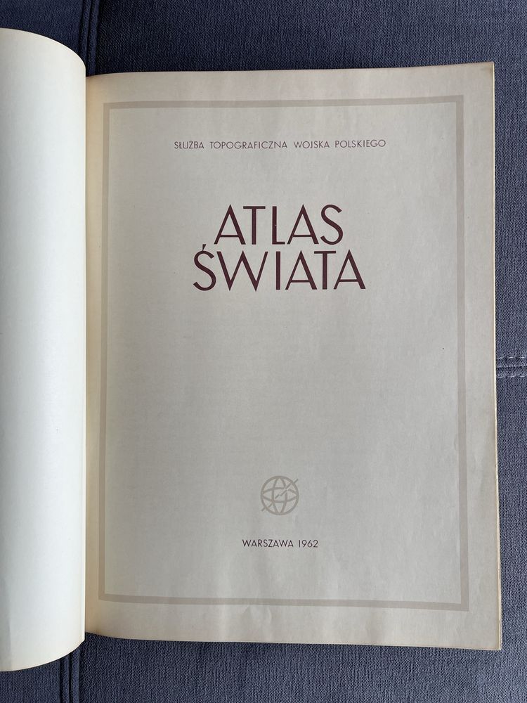 Atlas Świata służba topograficzna Wojska Polskiego