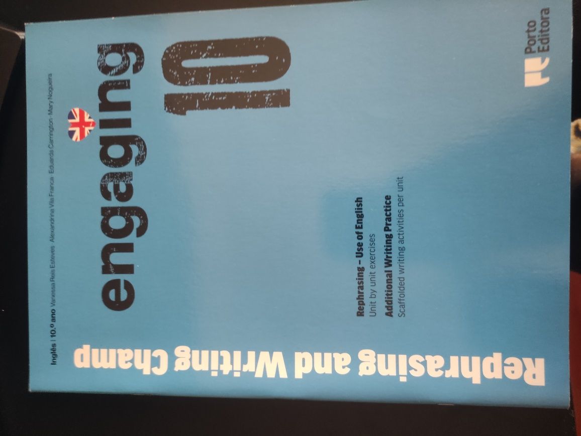 Livros engaging manual de inglês de 10°Ano e livro de fichas