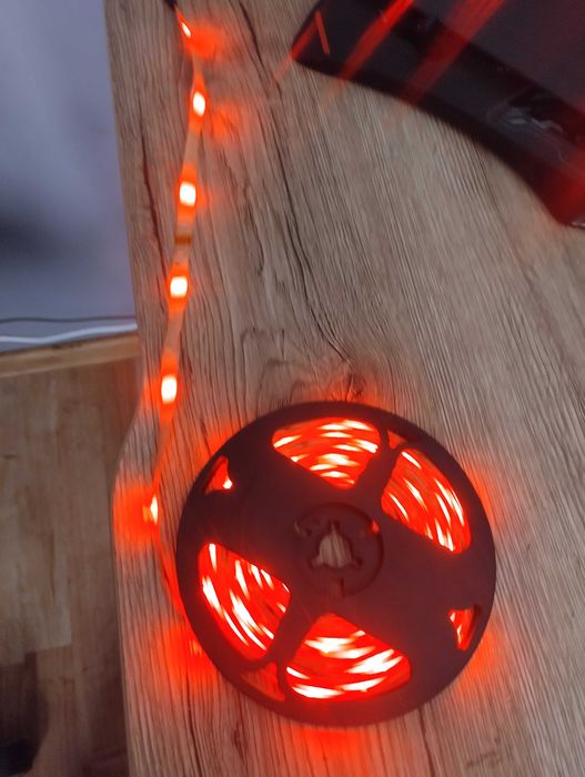 Ledy RGB + okablowanie + pilot