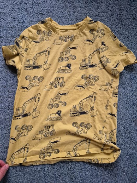 Bluzka z koparką zestaw, t-shirt 140