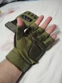 Перчатки тактические, мото с открытыми пальцами. Размер XL.