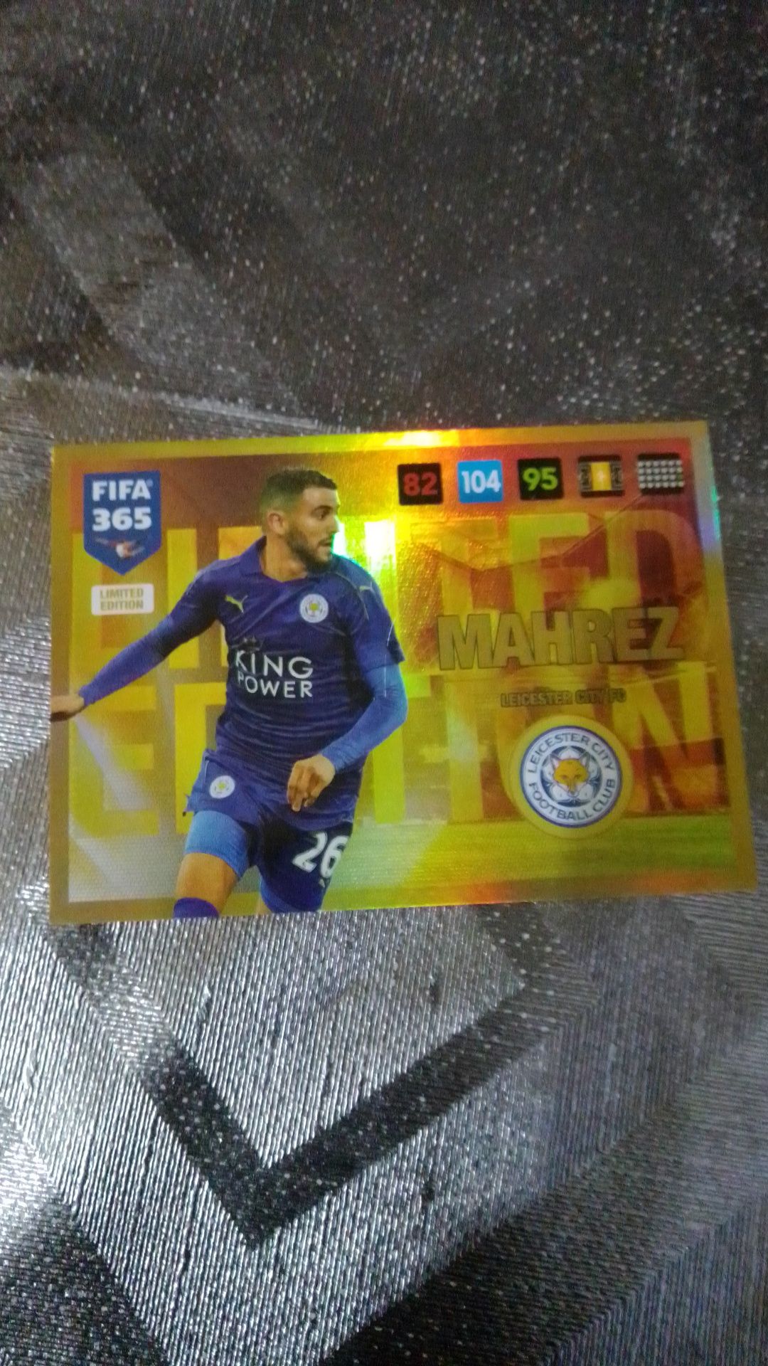 Karta limited edition Mahrez FIFA 365 Panini 2017