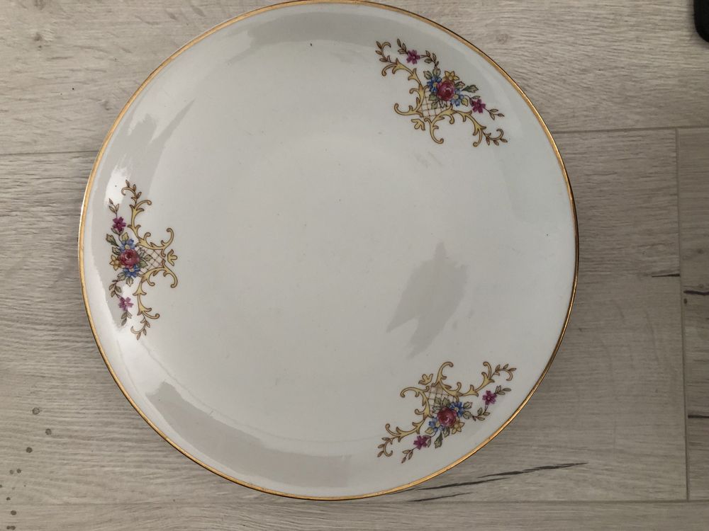 Talerz porcelana Wałbrzych PRL vintage