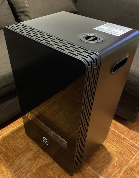 Aquecedor a gás galp chama azul vidro 3800W PRETO