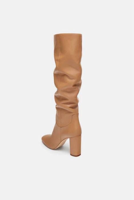 Чоботи Zara з натуральної шкіри