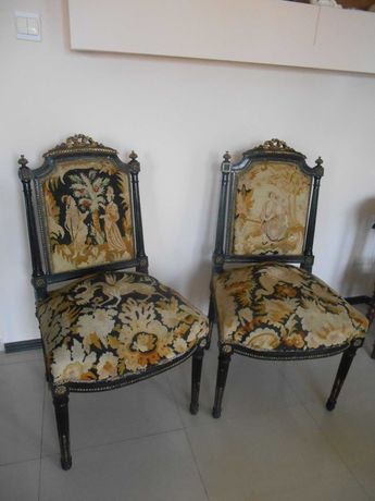 XIX wieczne fotele ludwiki krzesla w stylu Napoleon III