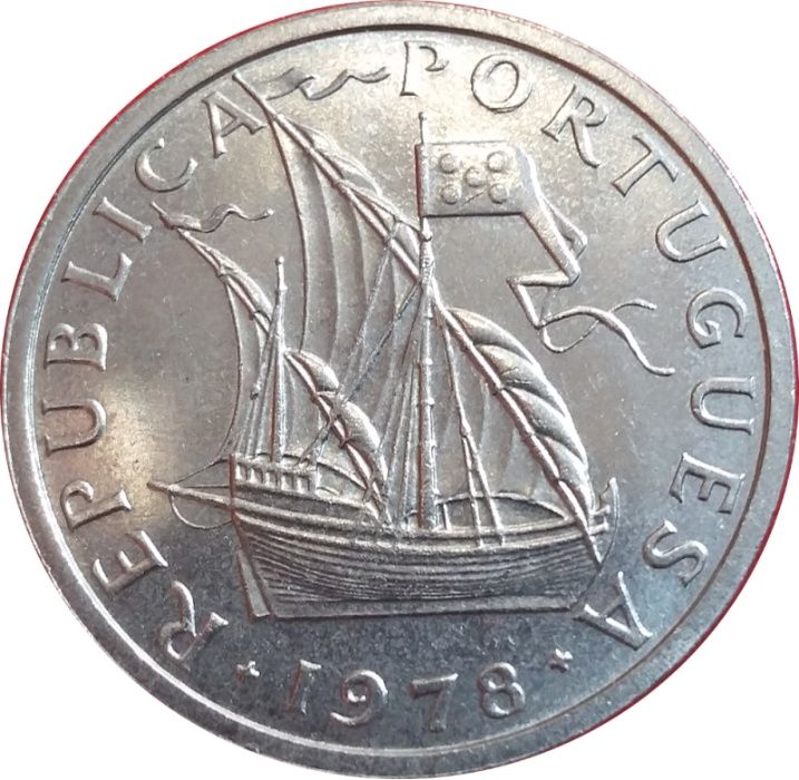 20 moedas de 5$00 ano 1978