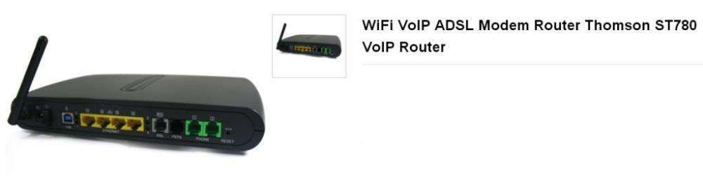 Router VOIP Thomson 780 ADSL WIRELESS