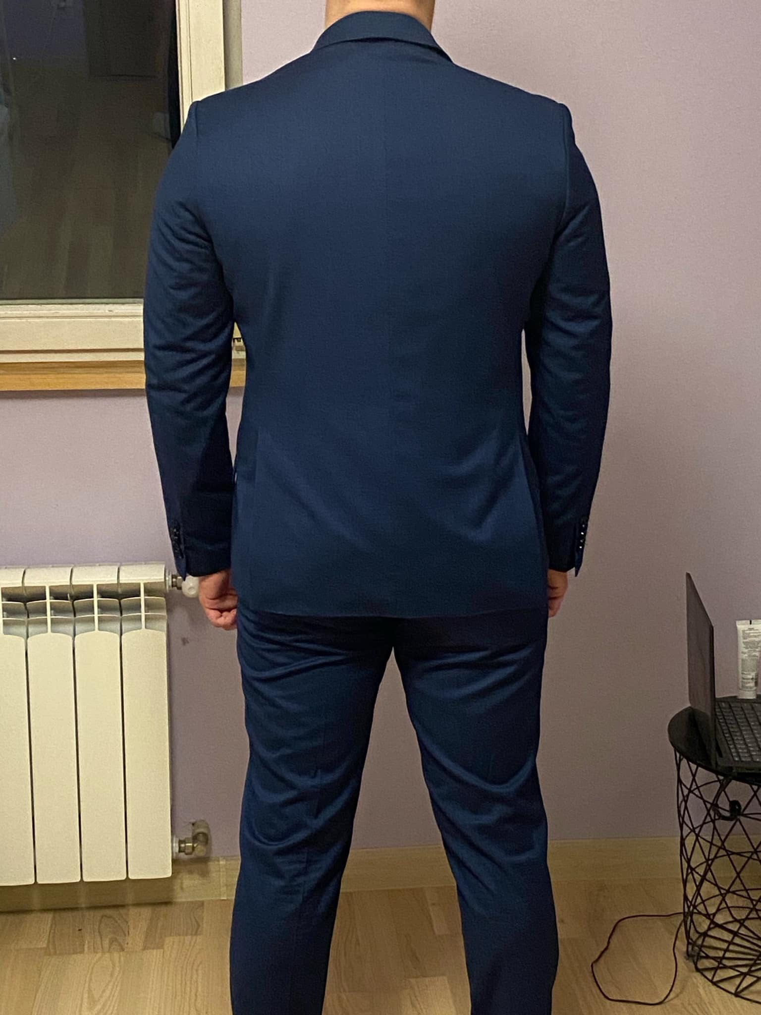 Garnitur męski granatowy rozmiar 176/108