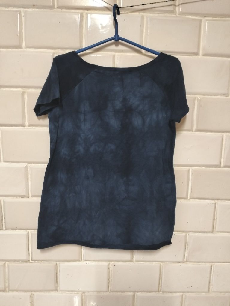 Damska koszulka t-shirt granatowa niebieska vubu
