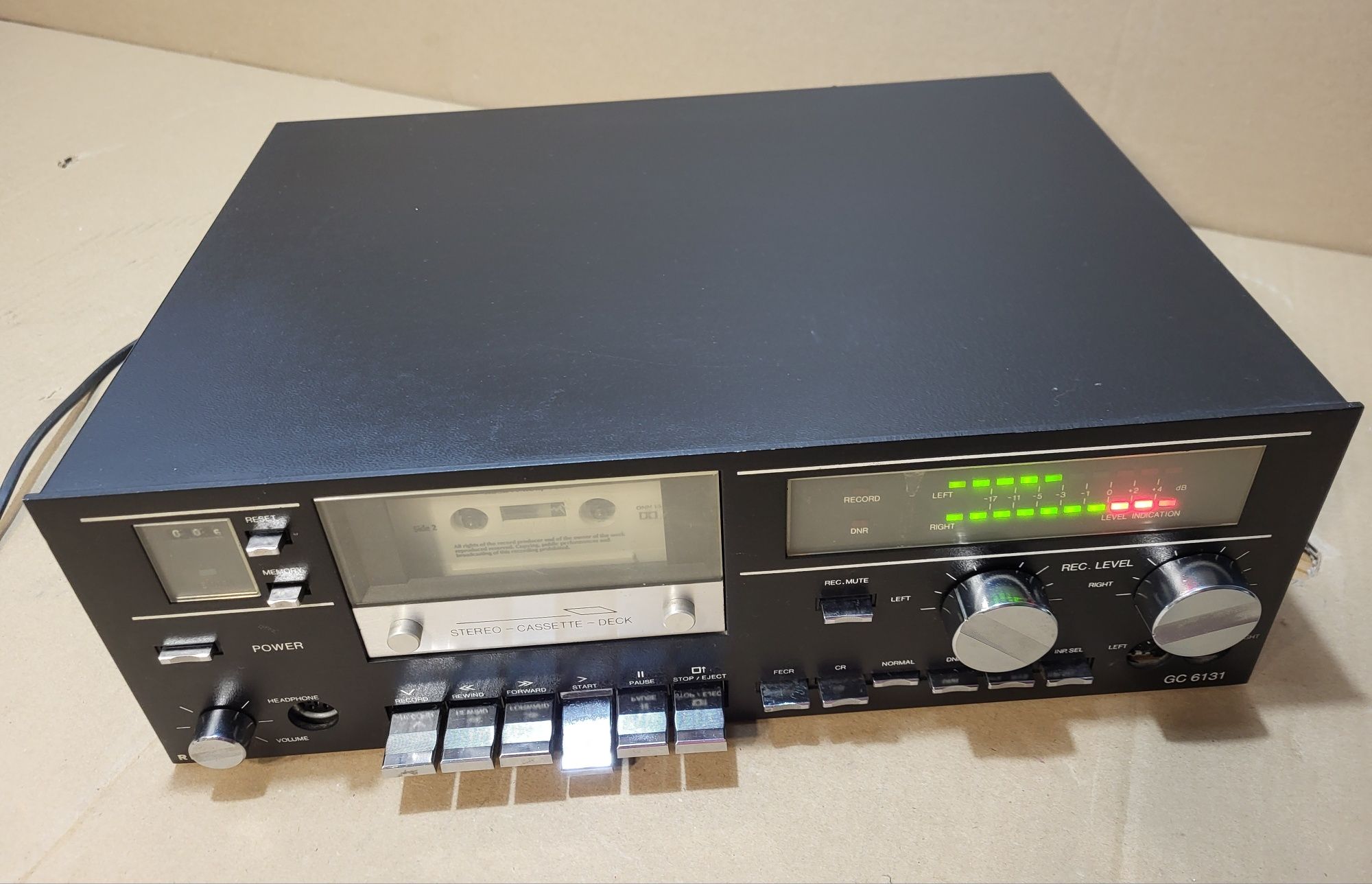 magnetofon kasetowy RFT GC 6131 deck