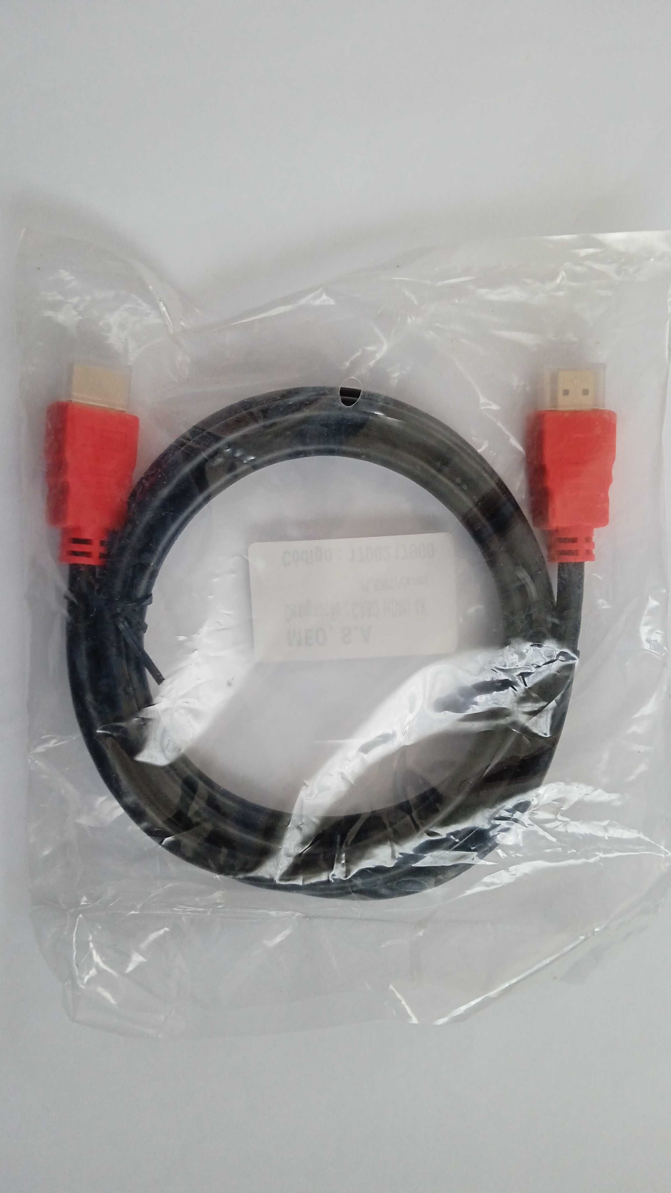 Cabo HDMI - HDMI 1,5m para tv, consola, portátil, box, etc