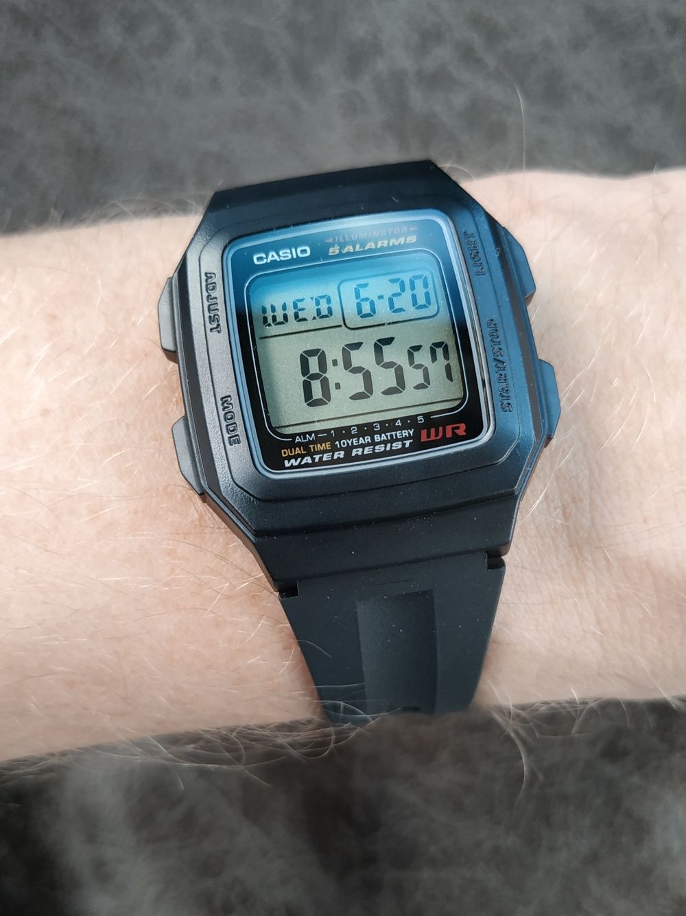 Годинник чоловічий Casio F-201WA Оригінал Гарантія Часы Касио