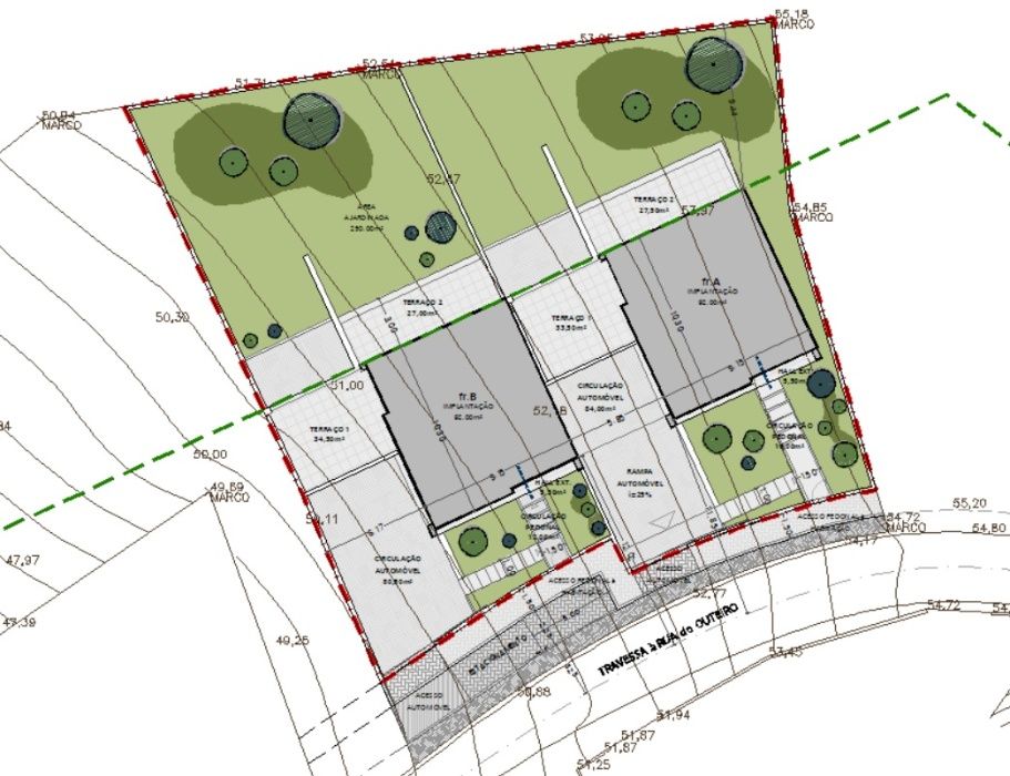 Lote terreno para construção moradia Geminada + destaque