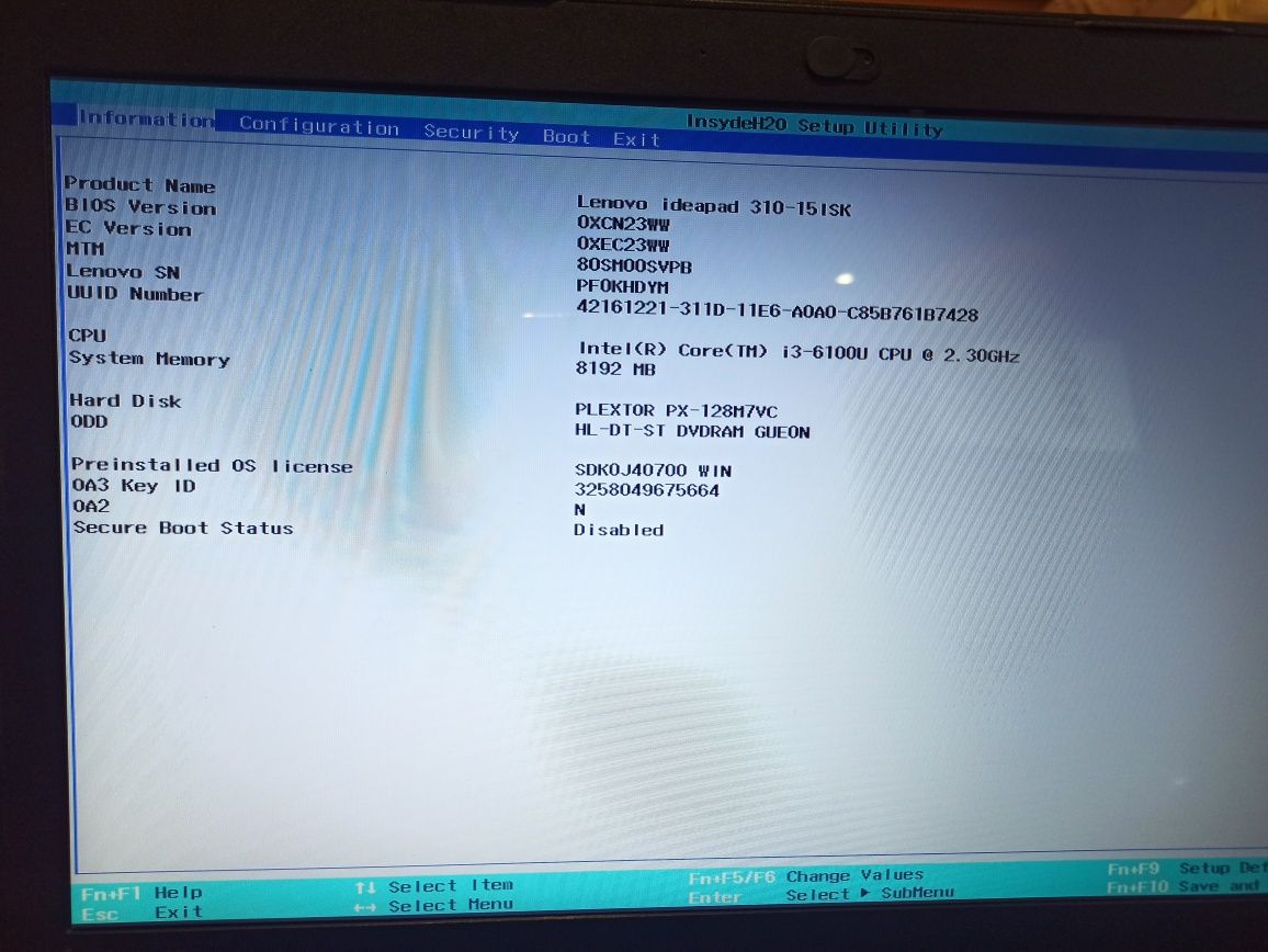 Laptop Lenovo Ideapad