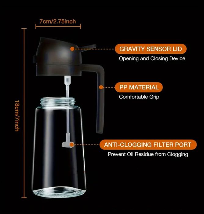 Розпилювач для олії 470 мл