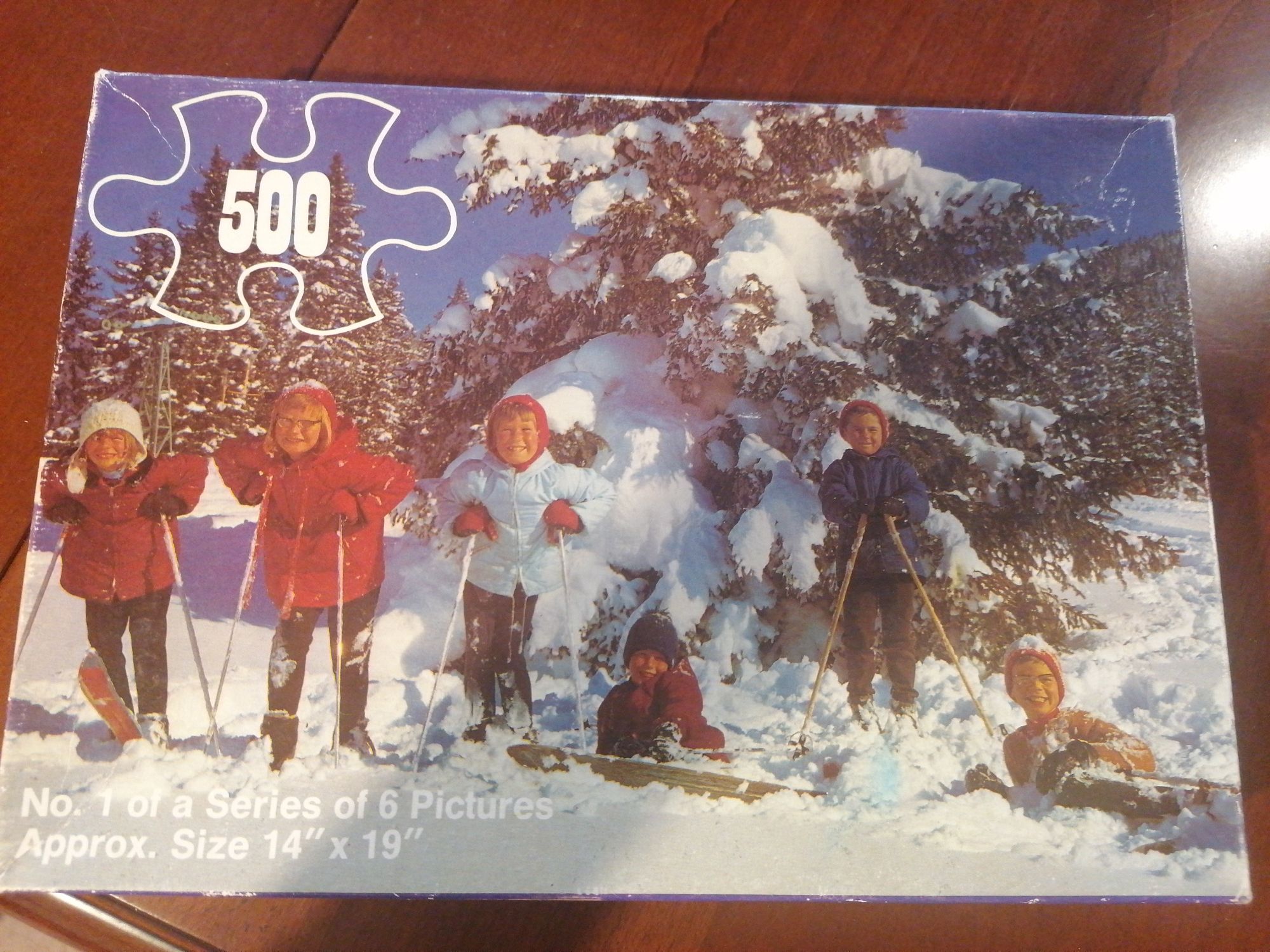 Puzzle 500 Good companion Zimowa zabawa Winter fun