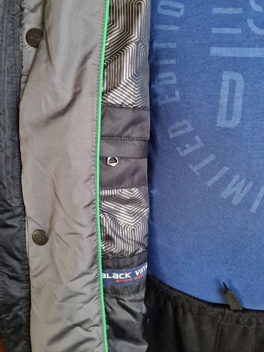 Мужская демисезонная куртка. BLACK VINYL, большого размера