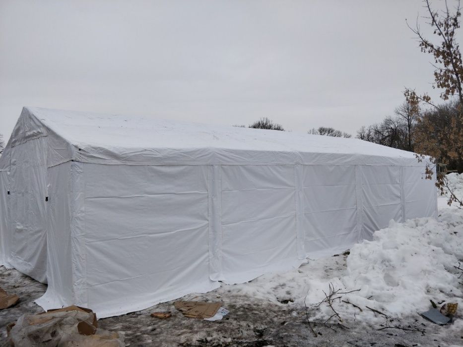 Шатер 6х12 ПВХ, намет павильон палатка, тент большой, ангар склад