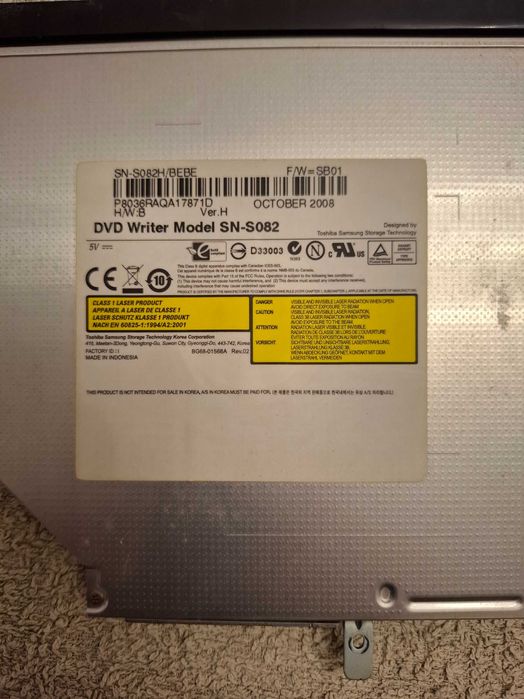 Leitor cd para portátil dvdrw