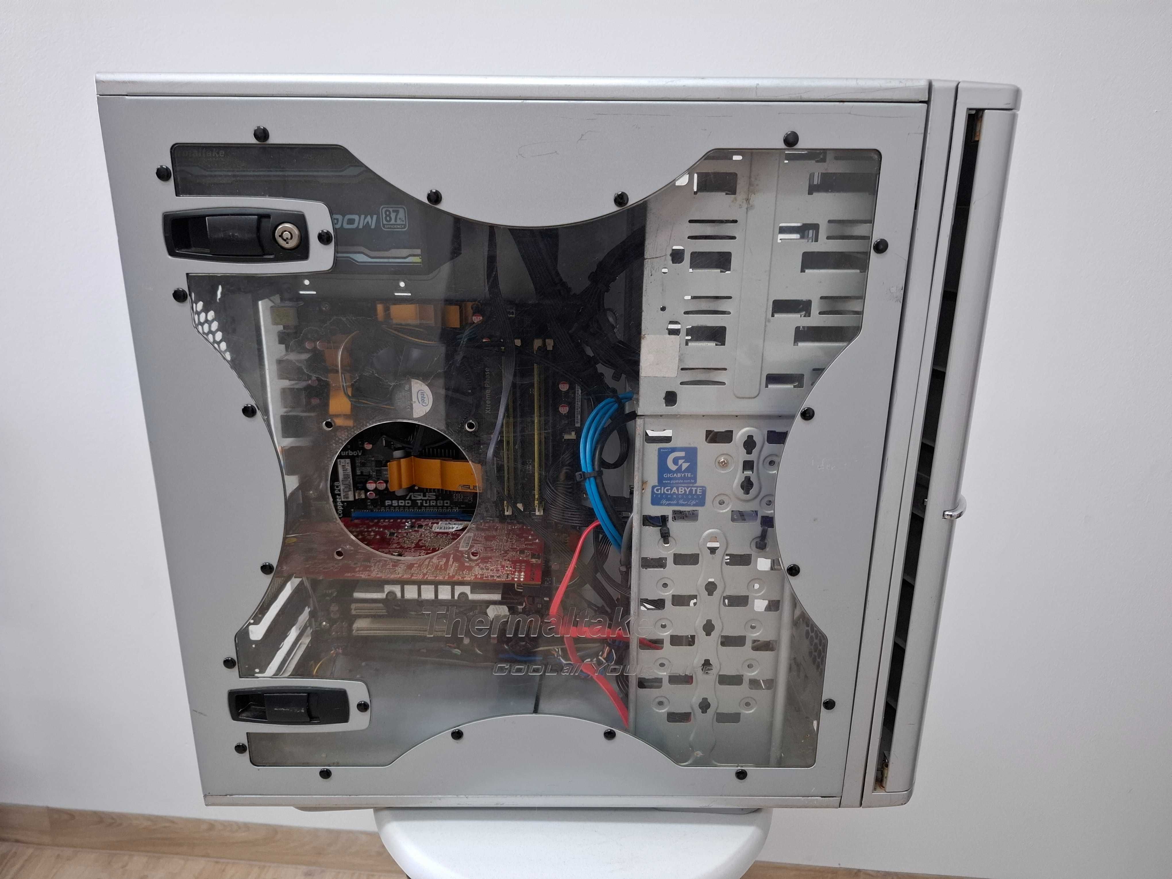 Komputer Retro Win XP 7 , Core2Quad HD4850 4GB RAM Asus Thermaltake