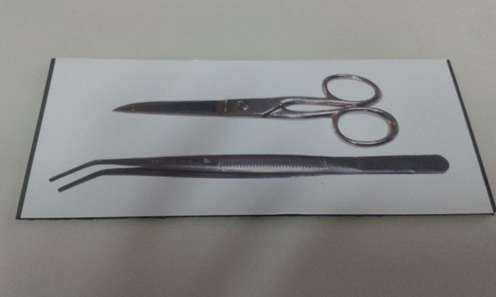 Base magnética fixar tesouras e pinças