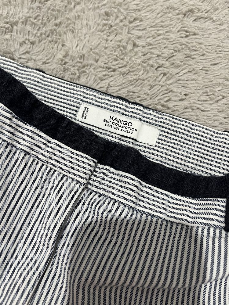 Mango r. 36 spodnie chinosy w paski