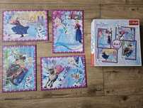 Puzzle Elsa Kraina Lodu 4 w 1