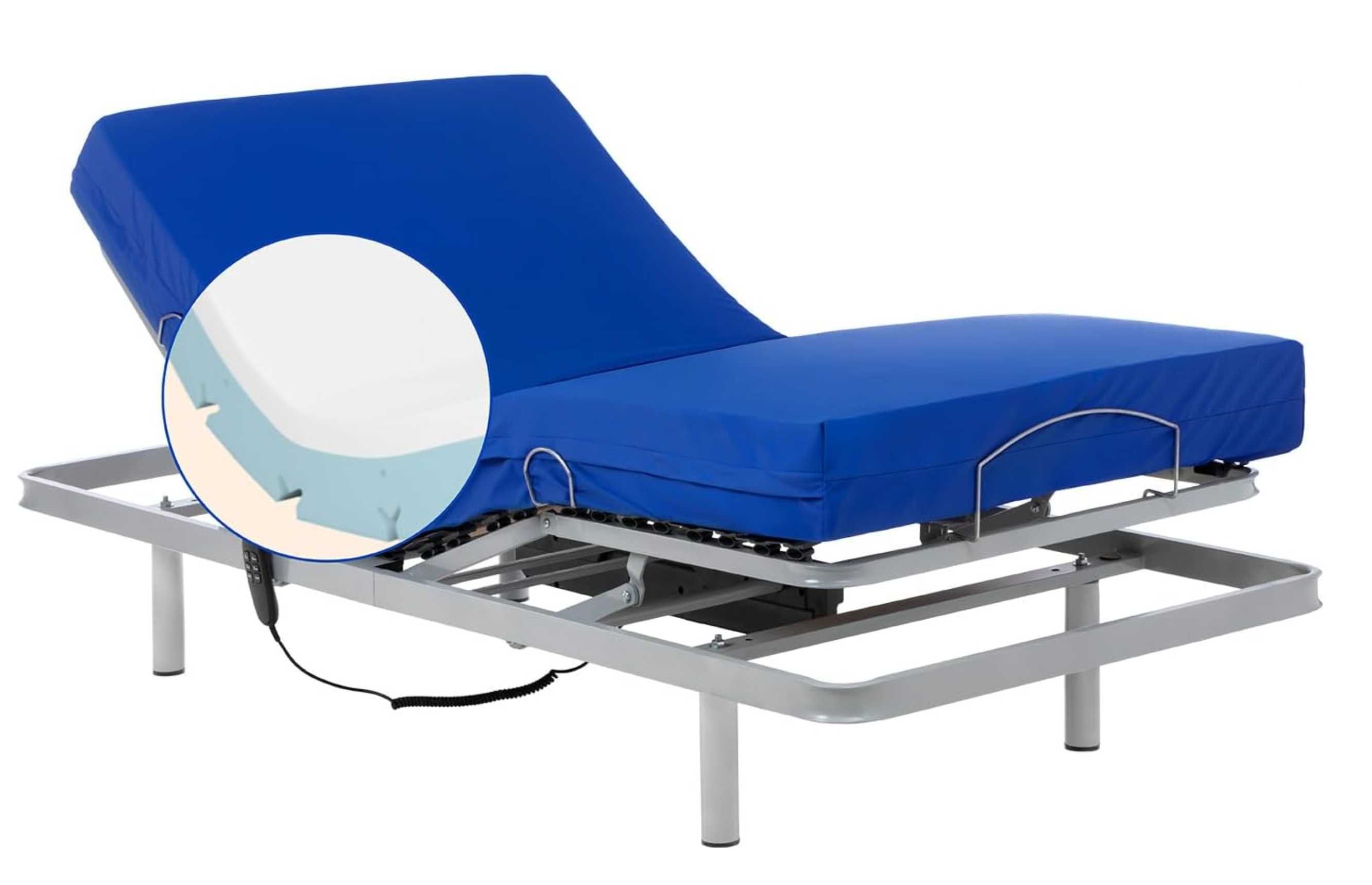 Geriafy - Cama articulada com colchão sanitário