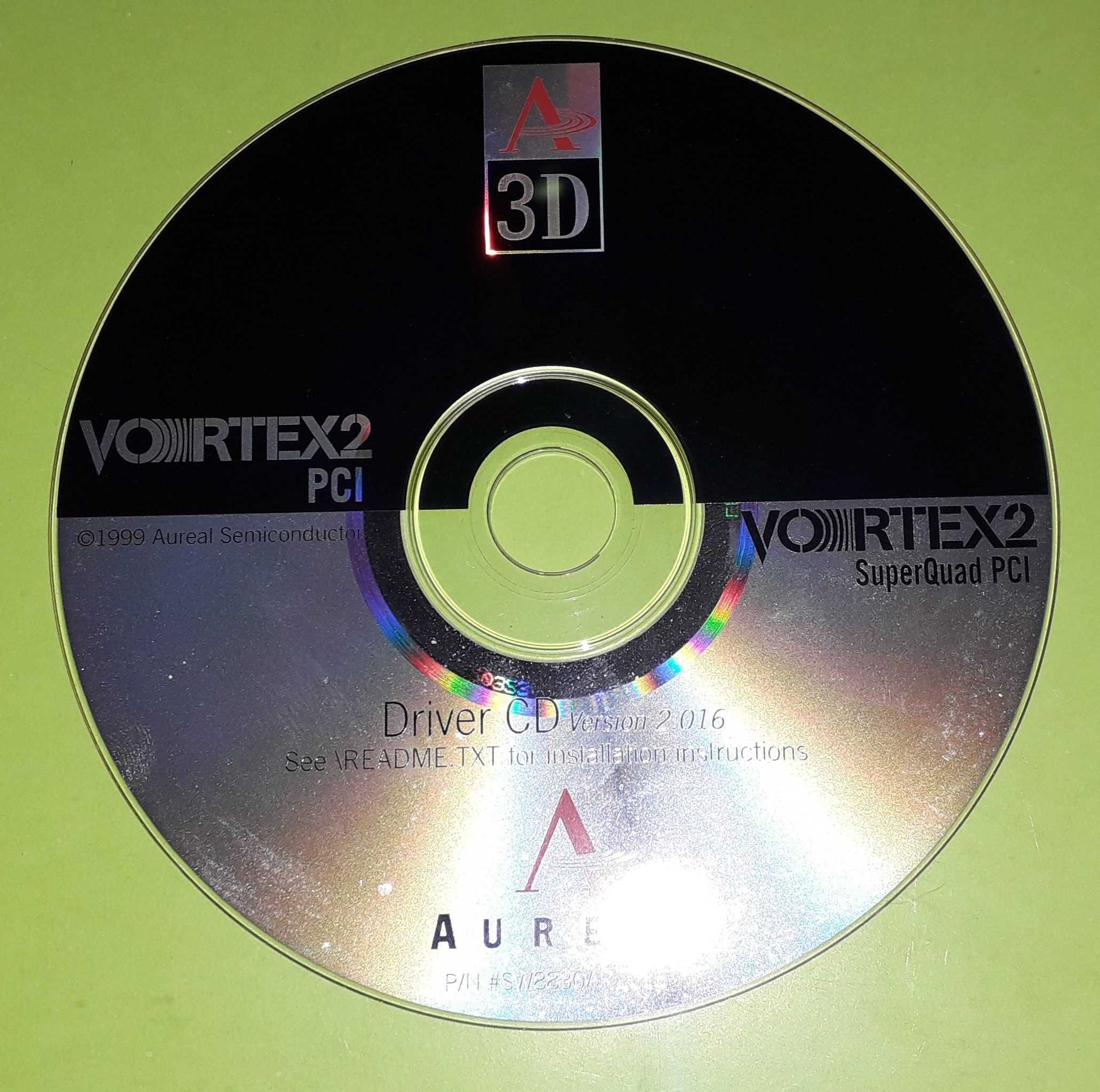 Aureal Vortex 2 SuperQuad PCI Driver CD Version 2.016