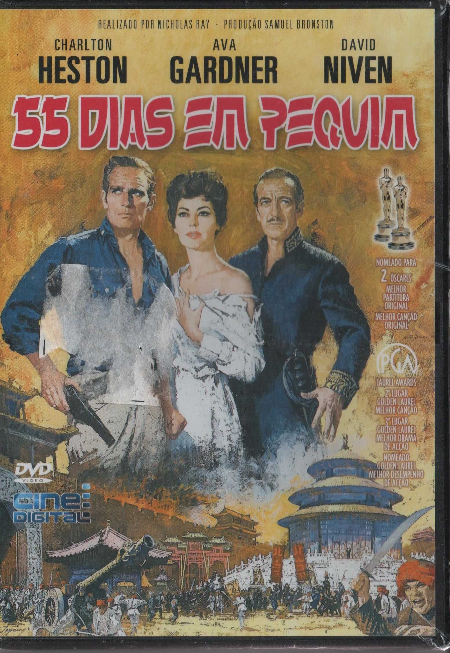 Dvd 55 Dias Em Pequim - drama histórico - David Niven - selado