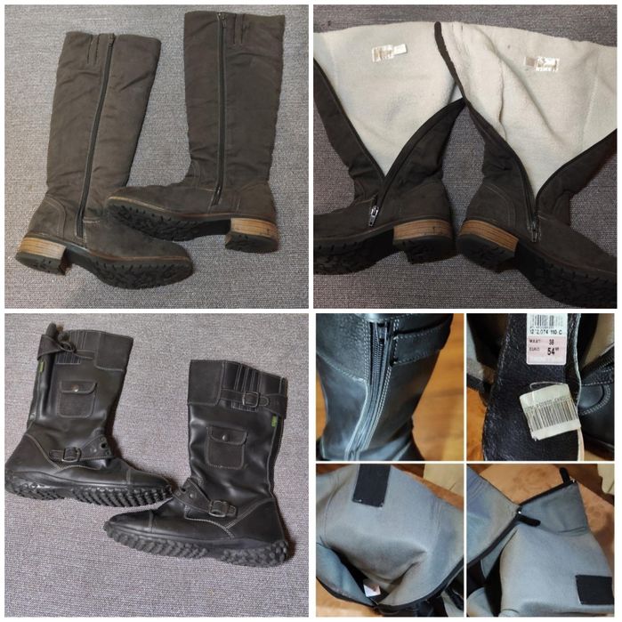 Жіночі шкіряні туфлі сапоги та чоловічі ботинки