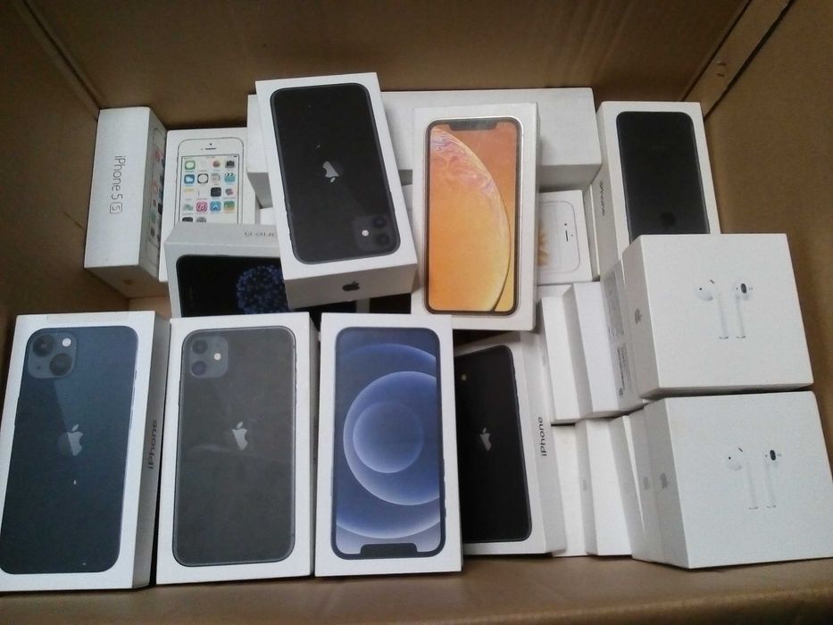 коробки из-под техники эпл iphone, airpods 33 ед.