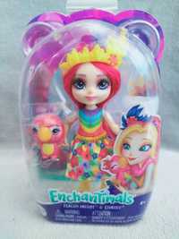 Lalka laleczka Enchantimals Peachy Parrot & Chatter papużka Mattel
