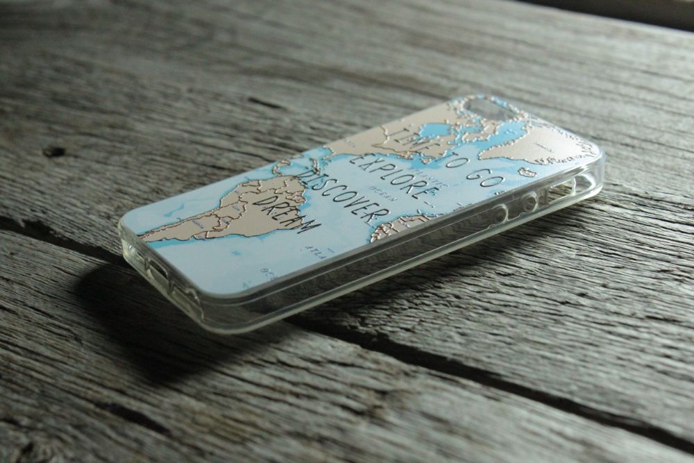 Чехол / Накладка для IPhone 5/5S «Time To Go Explore Discover Dream»