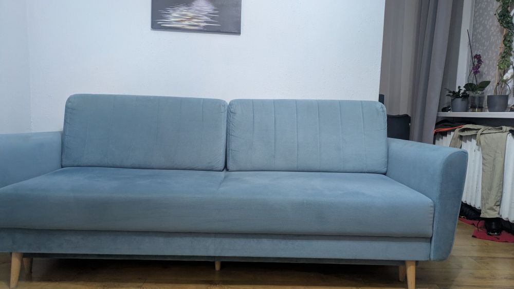 AMBER Sofa błękitna