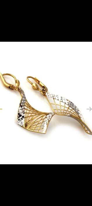 Kolczyki wiszące próba 333