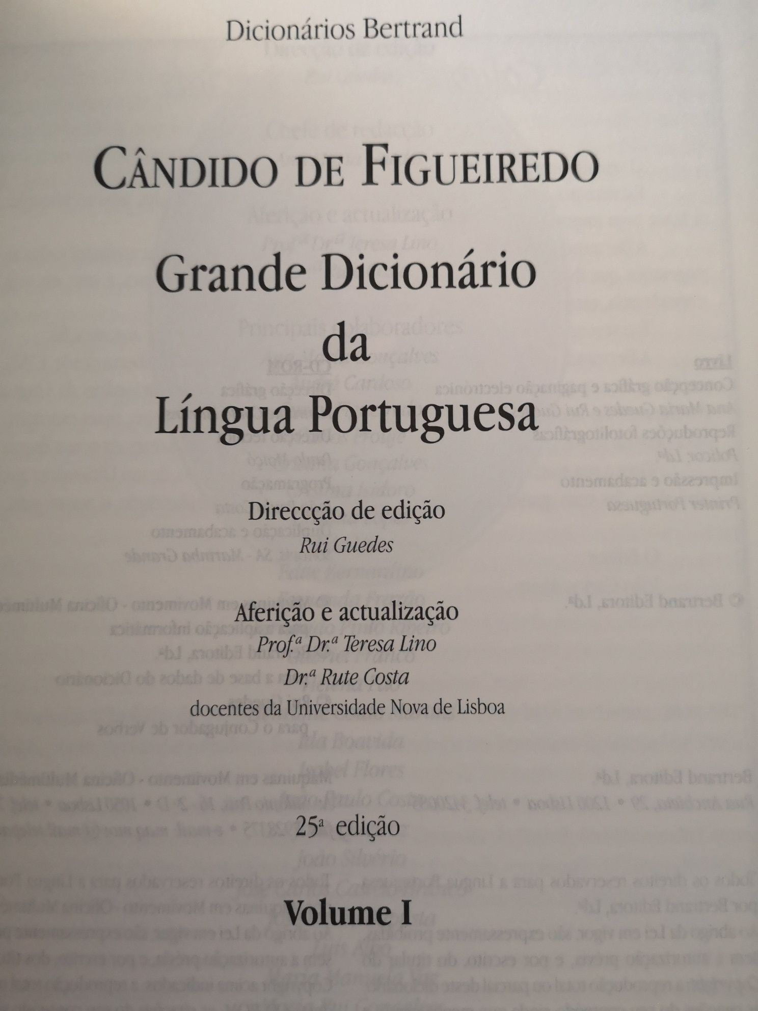 Grande dicionário da língua portuguesa, Cândido Figueiredo - 6 volumes