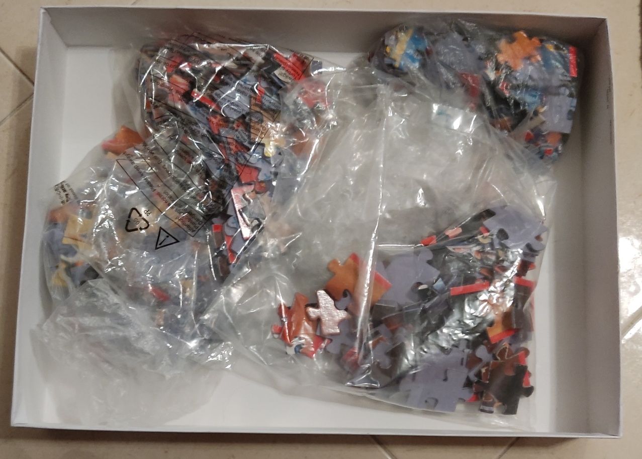 10 Puzzles de 50 a 180 pecas - Cars, Frozen, Batman