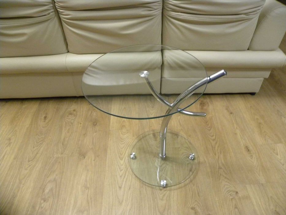 Stolik szklany okrągły