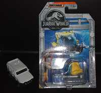 Dwa pojazdy (resoraki) Matchbox z filmu Jurassic World /Textron Tiger/