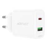 Acefast ładowarka sieciowa Usb Typ C / Usb 20w, Pps, Pd, Qc 3.0, Afc,