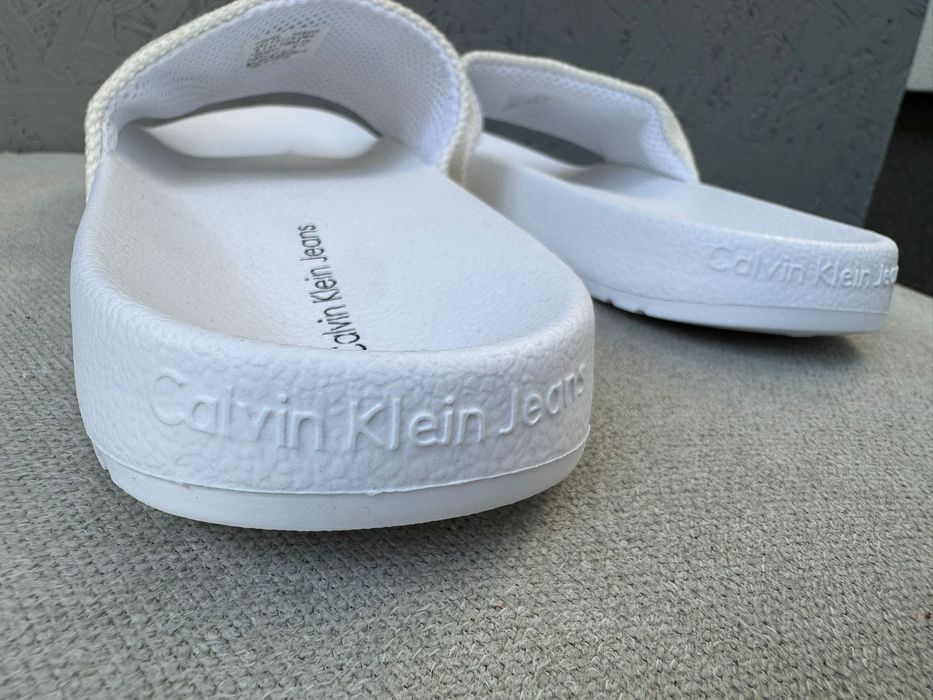 Nowe klapki unisex CALVIN KLEIN JEANS białe 41