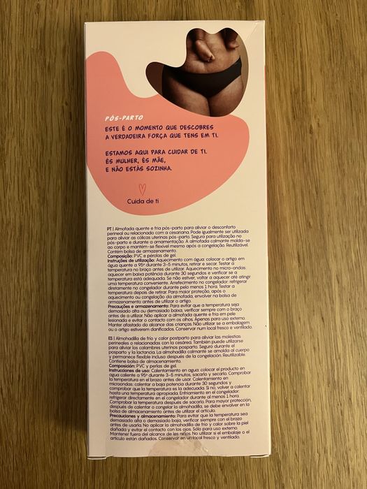 Kit pos parto (cuecas descartaveis, almofada de frio e frasco lavagem)