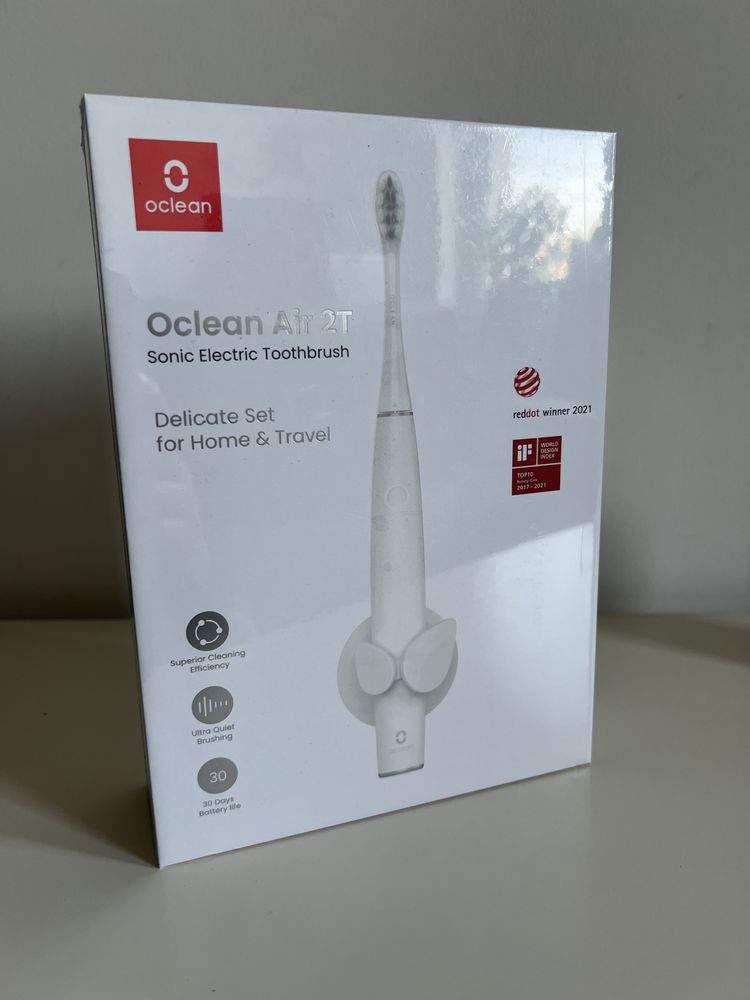 Szczoteczka soniczna Oclean Air 2T + etui + uchwyt biała