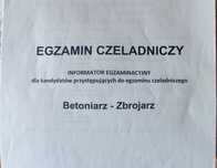 Egzamin czeladniczy | Zbrojarz-Betoniarz