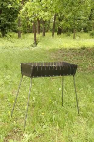 Мангал на 12 шампурів + шампури + чохол /два рівня / 3мм.